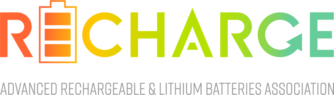 RECHARGE - The Advanced Rechargeable & Lithium Batteries Association logo - Energy Storage Summit Partner