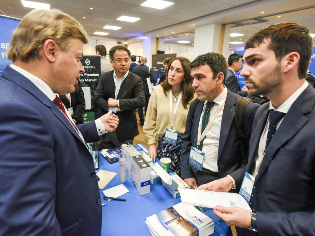 People at an Exhibition Stand at Energy Storage Summit